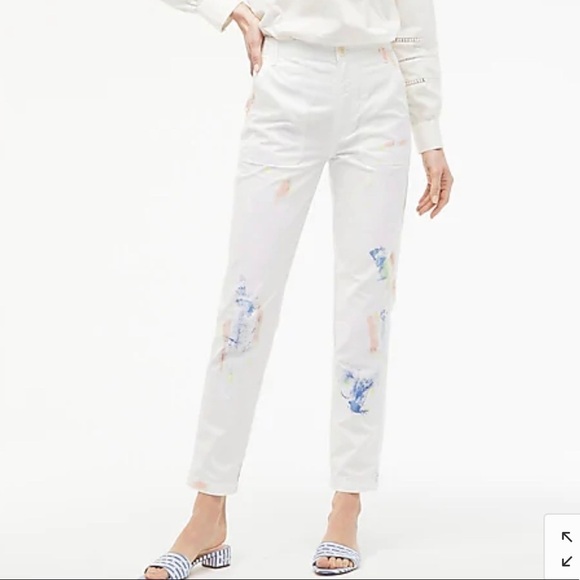 Jcrew AJ350 Painted Tapered Cargo Pant - Picture 1 of 4